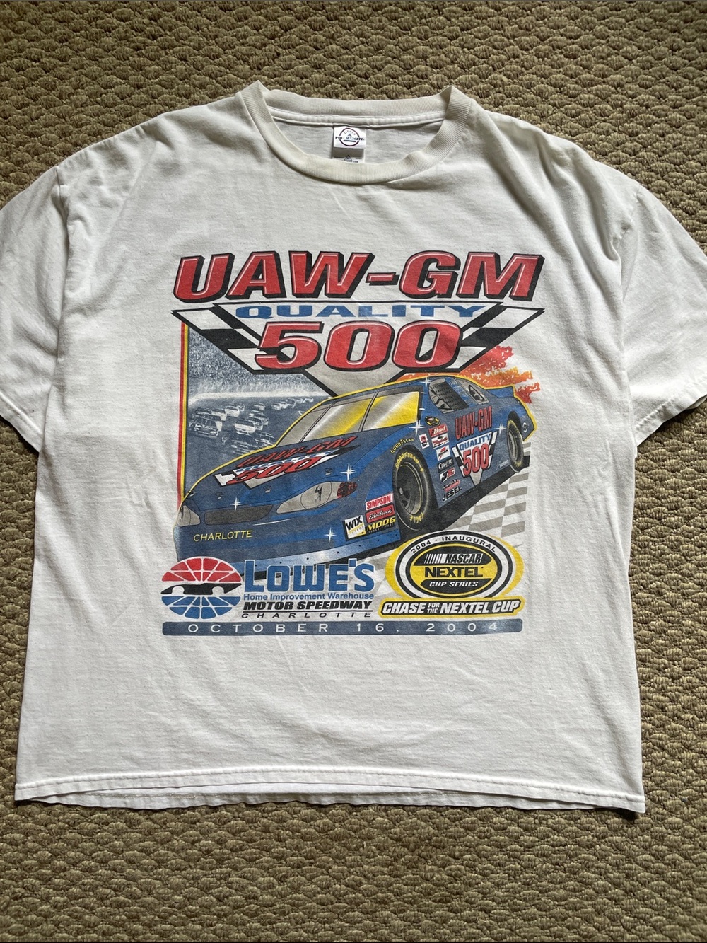 Vintage Y2K nascar race t shirt